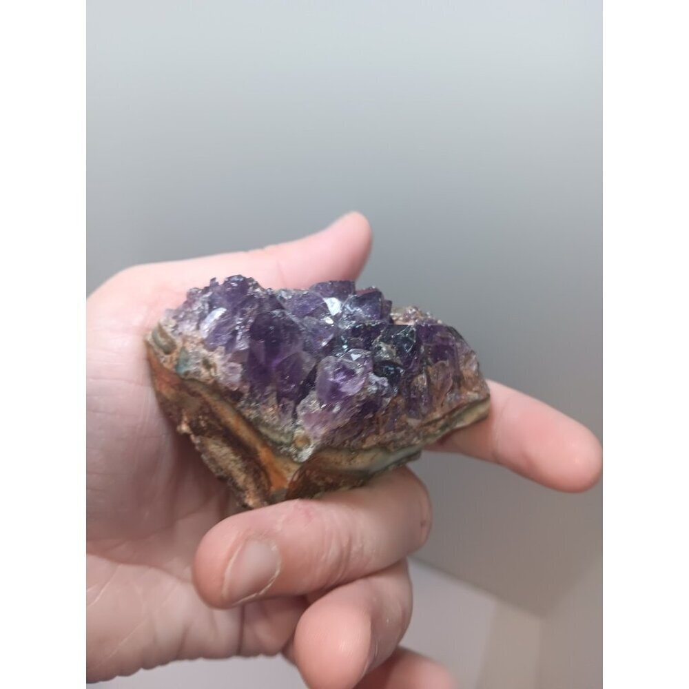 Natural Raw Amethyst Quartz Geode Druzy Crystal Cluster Healing Specimen